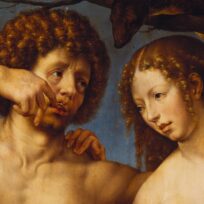 Painting of Adam and Eve.