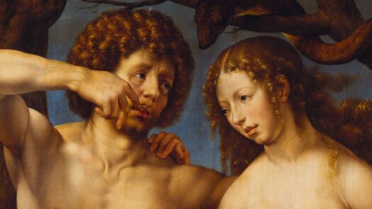 Painting of Adam and Eve.